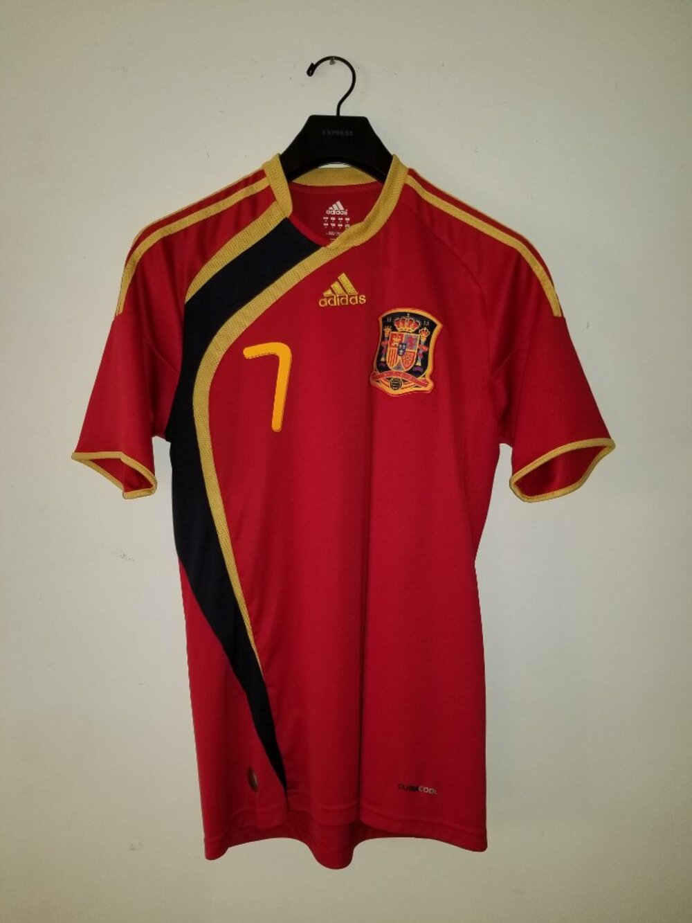ADIDAS 2009 David Villa Spain 'Home' Jersey